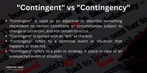 contingent synoniem - opposite of contingency.